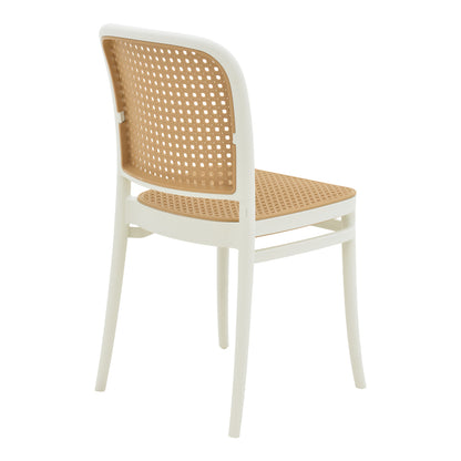 Chair Nereus pakoworld pp natural-white 45x43x84cm