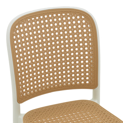 Chair Nereus pakoworld pp natural-white 45x43x84cm