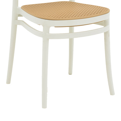 Chair Nereus pakoworld pp natural-white 45x43x84cm