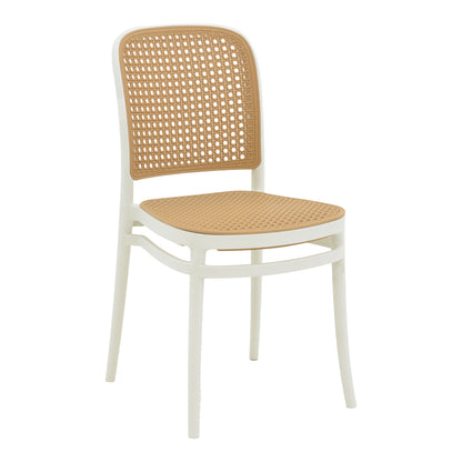 Chair Nereus pakoworld pp natural-white 45x43x84cm