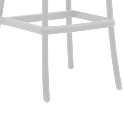 Bar stool Crossie pakoworld pp white 44x44x113cm