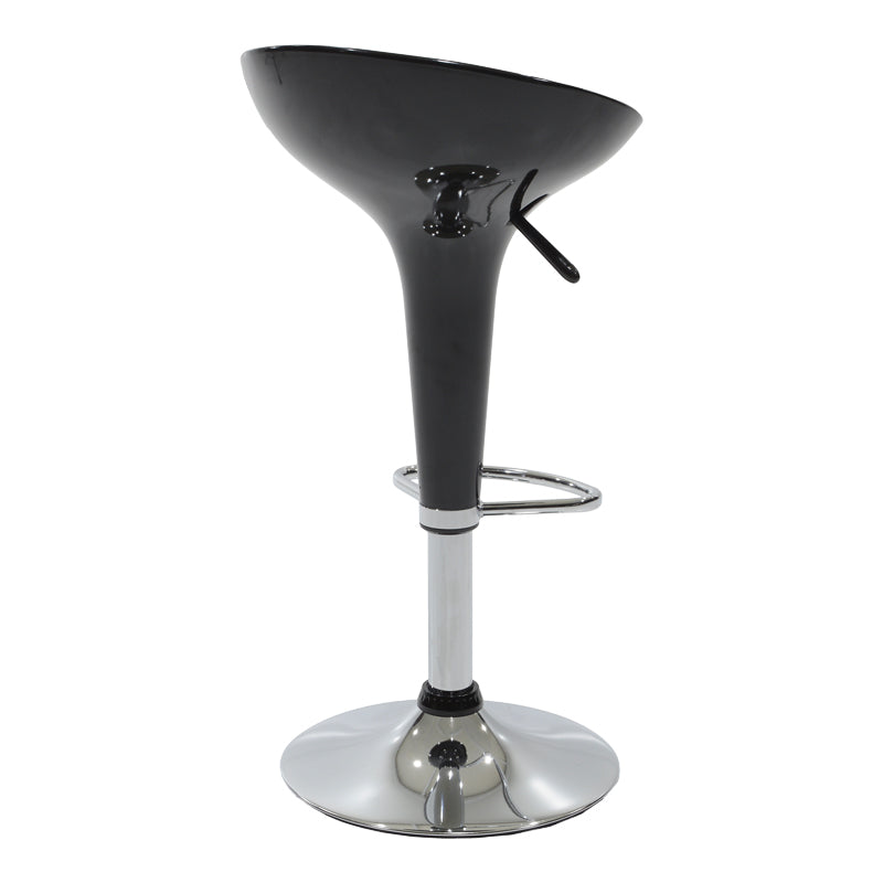 Bar stool Felice pakoworld height adjustable black-chrome base 40x43x84cm