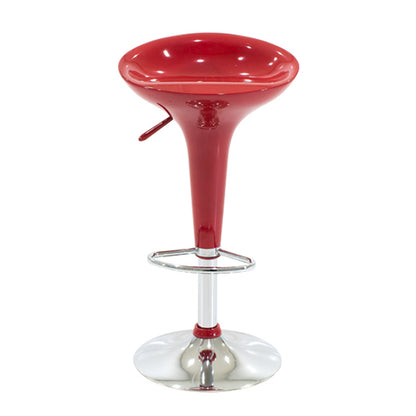 Bar stool Felice pakoworld height adjustable red-chrome base 40x43x84cm