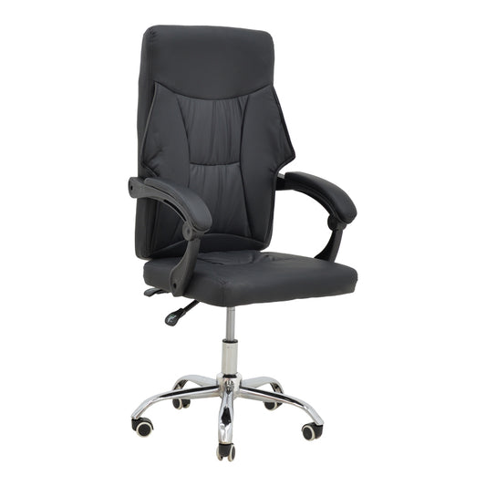 Manager office chair Glorin  pakoworld black pu 60x68x128cm