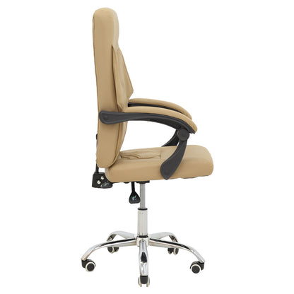Manager office chair Glorin  pakoworld beige pu 60x68x128cm
