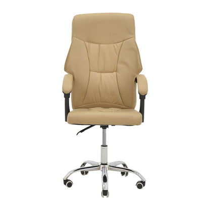 Manager office chair Glorin  pakoworld beige pu 60x68x128cm