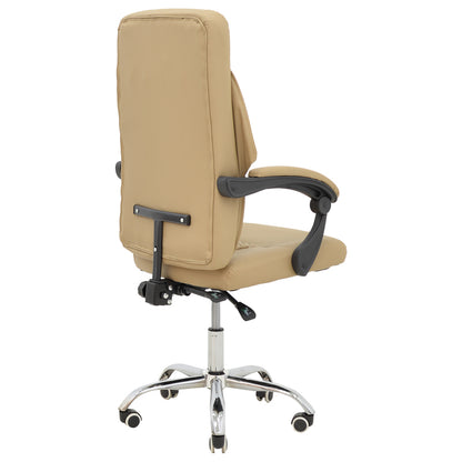 Manager office chair Glorin  pakoworld beige pu 60x68x128cm