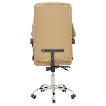 Manager office chair Glorin  pakoworld beige pu 60x68x128cm