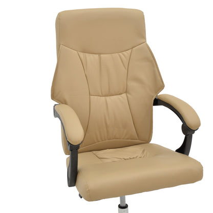 Manager office chair Glorin  pakoworld beige pu 60x68x128cm