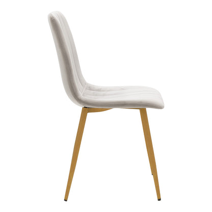 Noor chair velvet grey - legs in natural shade 44x53x86cm