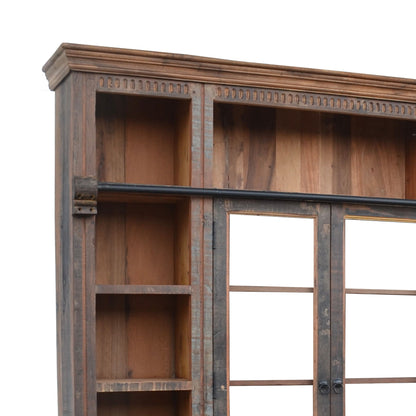 Library Librardy Inart antique brown solid mango wood 247x35x220cm