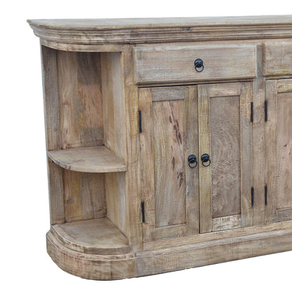 Buffet Freklian Inart natural solid mango wood 200x42x90cm