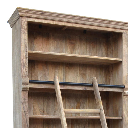 Library Bookie Inart antique white solid mango wood 200x42x230cm