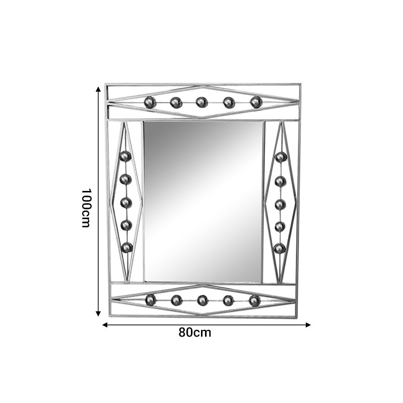 Mirror Roteron Inart gold metallic 80x2x100cm