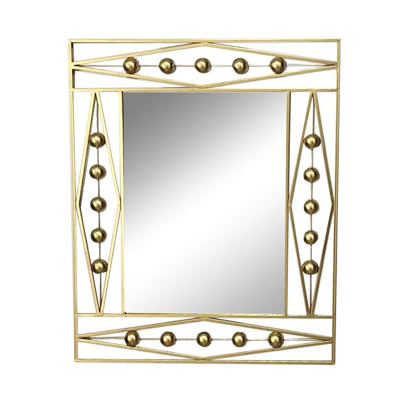 Mirror Roteron Inart gold metallic 80x2x100cm