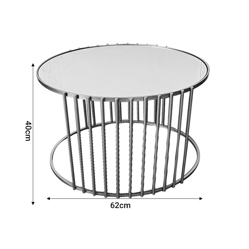 Coffee tables Boron Inart gold set 2pcs metal