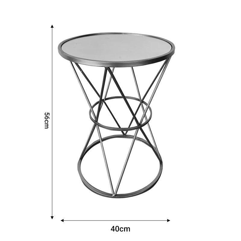 Coffee table Vogaton Inart gold metal 40x40x56cm