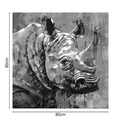 Canvas wall art Rhinocery Inart 80x3x80cm