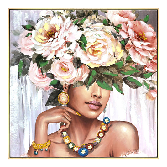 Canvas wall art  Flowergirl Inart 82x4,5x82cm