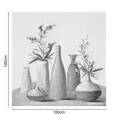 Canvas wall art Vase Inart 100x3x100cm