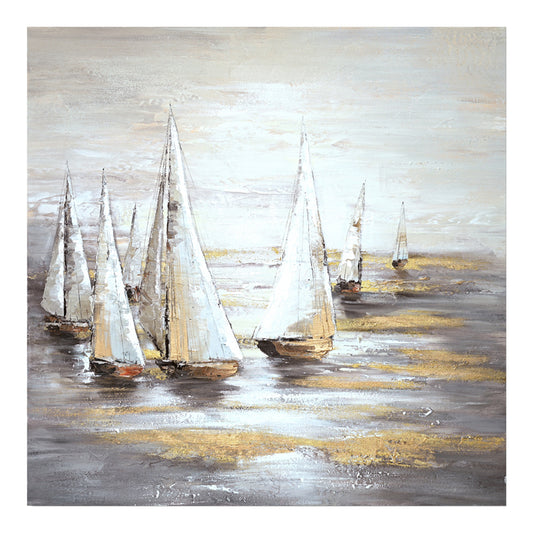 Canvas wall art Sailer I Inart 100x3x100cm