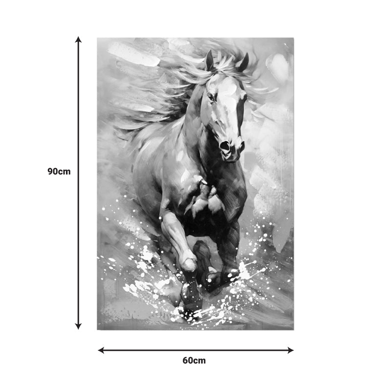 Horse Inart canvas painting 60x3x90cm