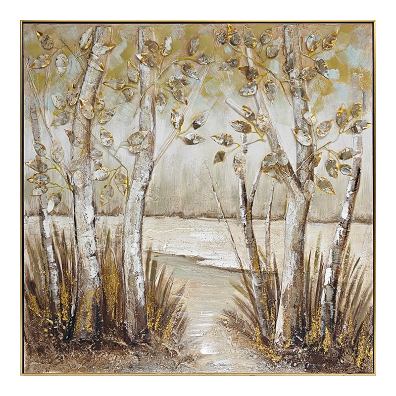 Leambre I Inart canvas painting 102x4.5x102cm