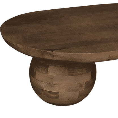 Coffee table Kane Inart solid acacia wood in brown color110x72x38cm