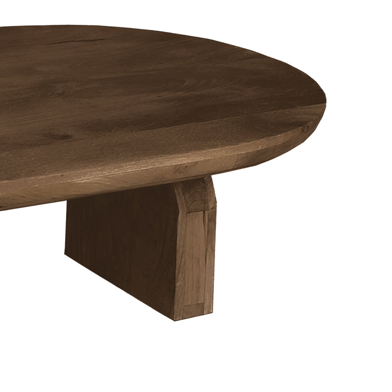 Coffee table Kane Inart solid acacia wood in brown color110x72x38cm