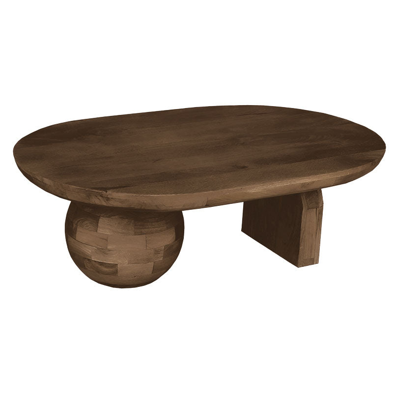 Coffee table Kane Inart solid acacia wood in brown color110x72x38cm