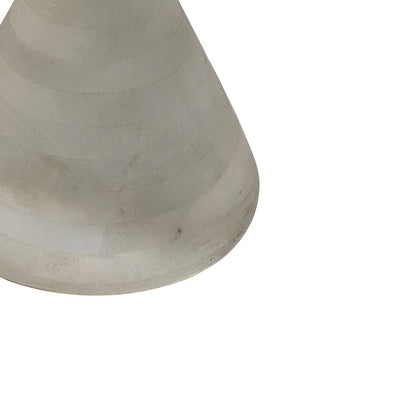 Side table Spello Inart solid mango wood in white wash color D38x46cm