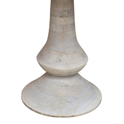 Τable Holy Inart mango wood in natural color D97x80cm