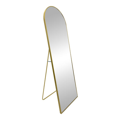 Mirror Lorens Inart gold aluminum 46x2.5x150cm