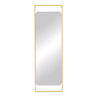 Mirror Piza Inart gold iron glass 45x2x140cm