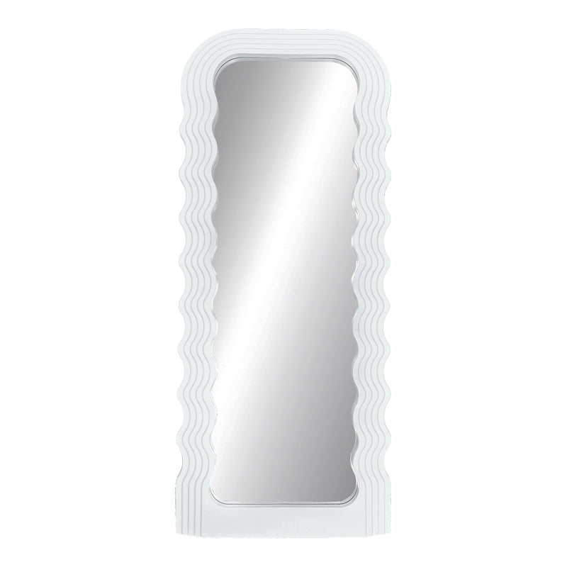 Mirror Maraya Inart white PP 46x3.2x110cm