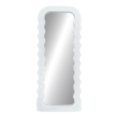 Mirror Maraya Inart white PP 46x3.2x110cm