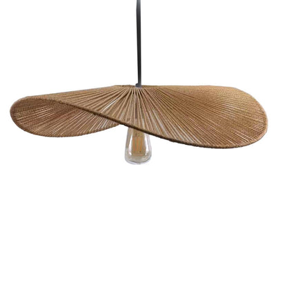 Ceiling light Haris Inart E27 rope in brown colorD60x158cm