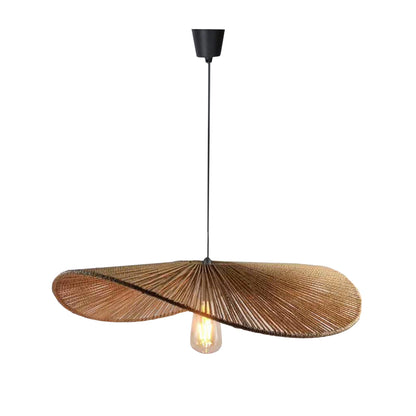 Ceiling light Haris Inart E27 rope in brown colorD60x158cm