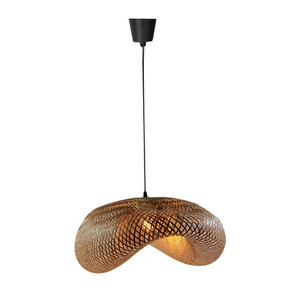 Ceiling light Lighty Inart E27 natural bamboo D42χ162cm