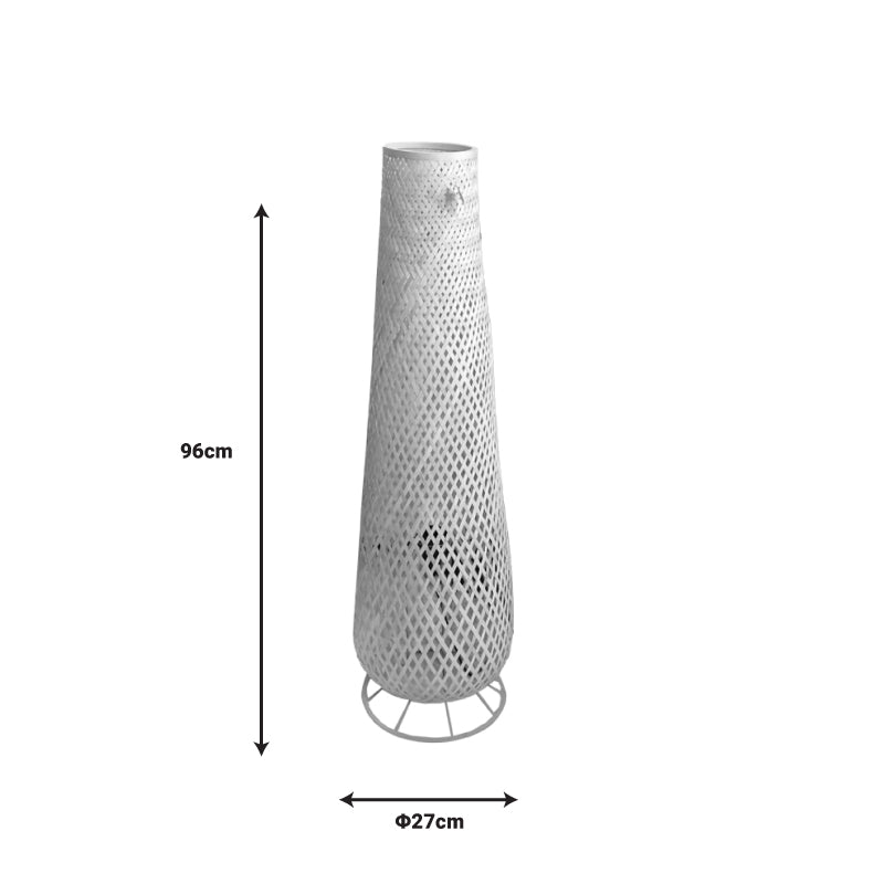 Floor lamp Solian Inart E27 bamboo in natural color D27x96cm