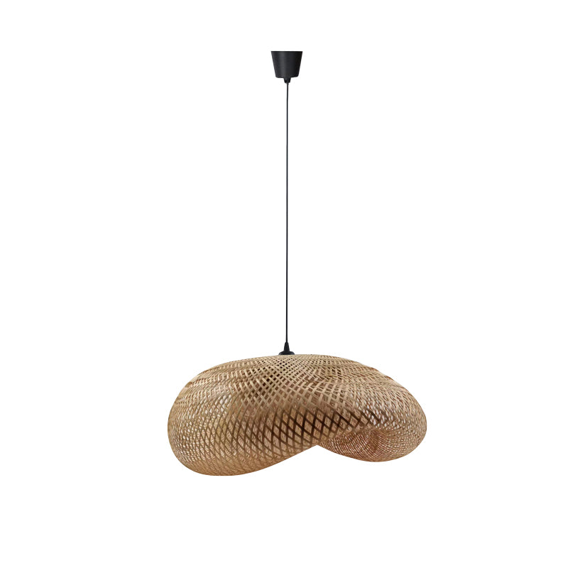 Ceiling light Bobon Inart E27 natural bamboo D76x174cm