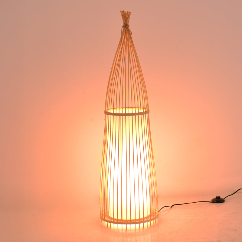Floor lamp Florance Inart E27 bamboo in natural color D28x100cm