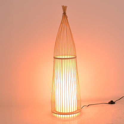 Floor lamp Florance Inart E27 bamboo in natural color D28x100cm