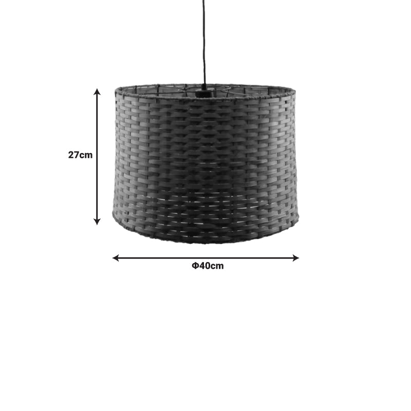 Ceiling light Siwel Inart E27 bamboo in brown color D40χ27cm