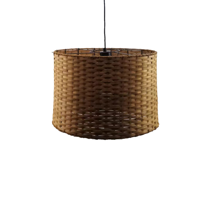 Ceiling light Siwel Inart E27 bamboo in brown color D40χ27cm