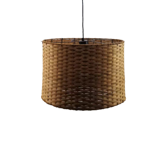 Ceiling light Siwel Inart E27 bamboo in brown color D40χ27cm