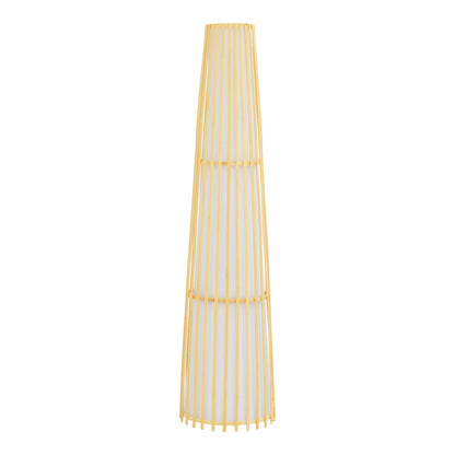 Floor lamp Nanto Inart E27 bamboo in natural color D29χ120cm