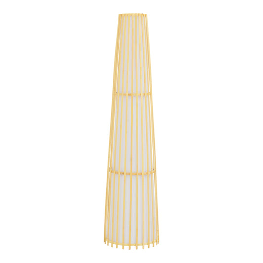 Floor lamp Nanto Inart E27 bamboo in natural color D29χ120cm