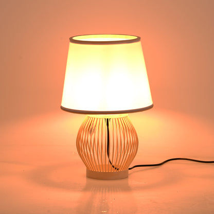 Table lamp Tabel Inart E27 bamboo in natural color D26χ39cm