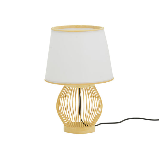 Table lamp Tabel Inart E27 bamboo in natural color D26χ39cm